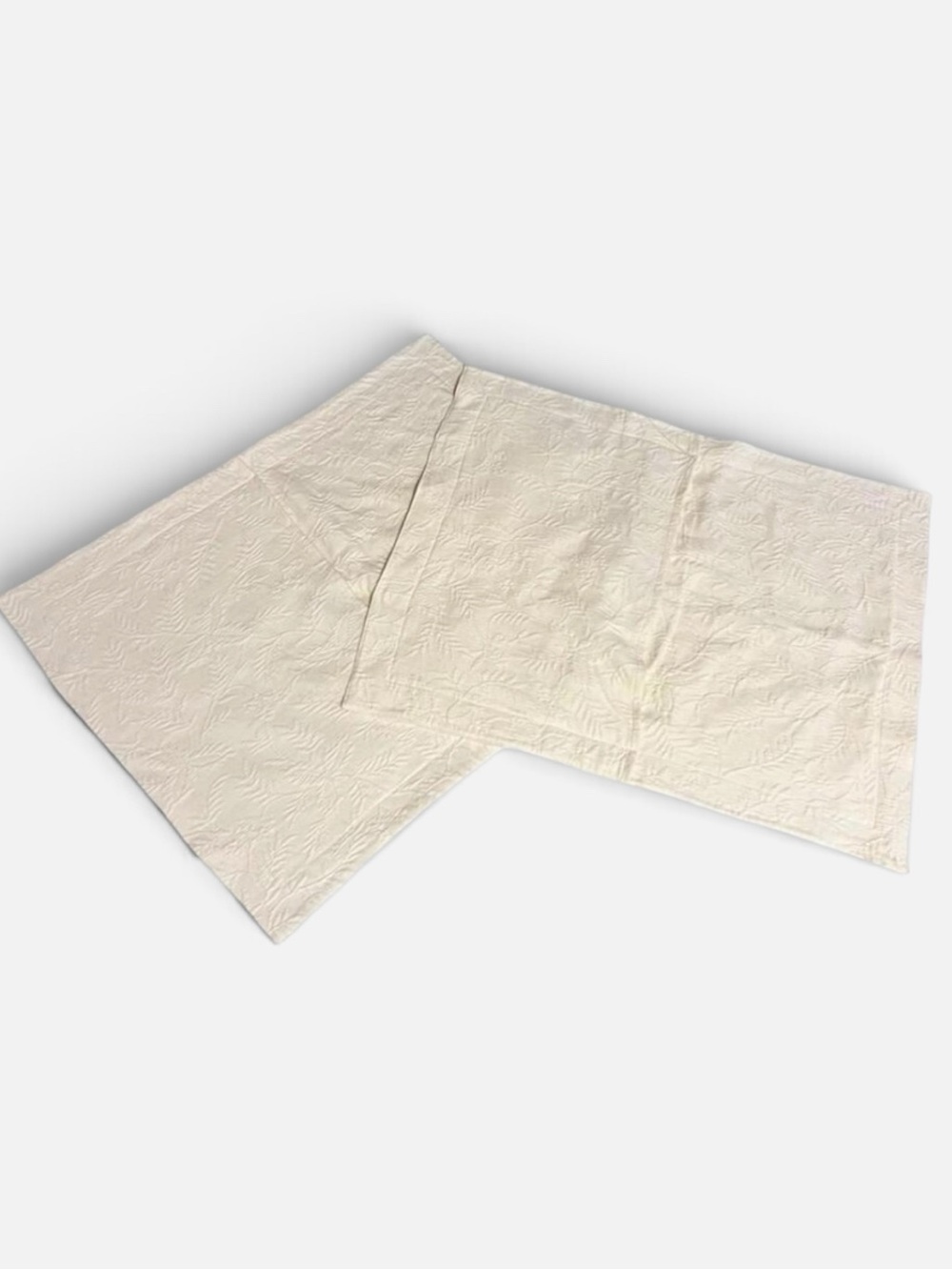 Ralph Lauren Matelassé Fern Leaf Pillow Shams
